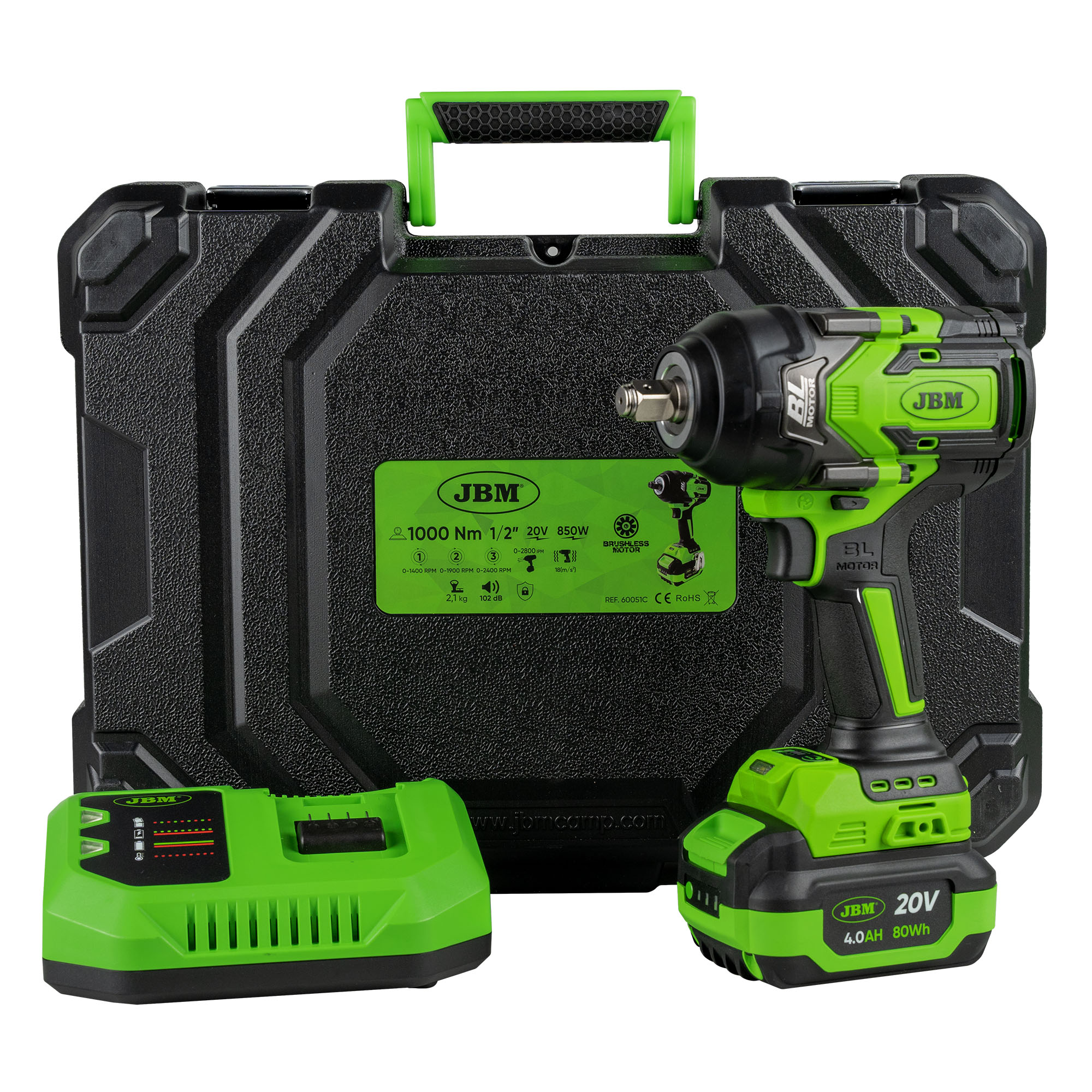 PISTOLA IMPACTO BRUSHLESS 1/2 1000NM