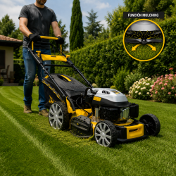 CORTACESPEDES MULCHING CON MOTOR A GASOLINA